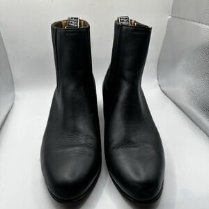 El Canelo Men's Handmade Black Leather Chelsea Western Boots US 10.5 Charro